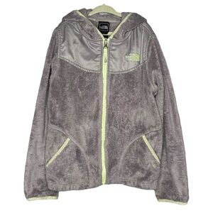 The north face jacket girls oso hoodie soft fuzzy fleece girls medium 10 / 12